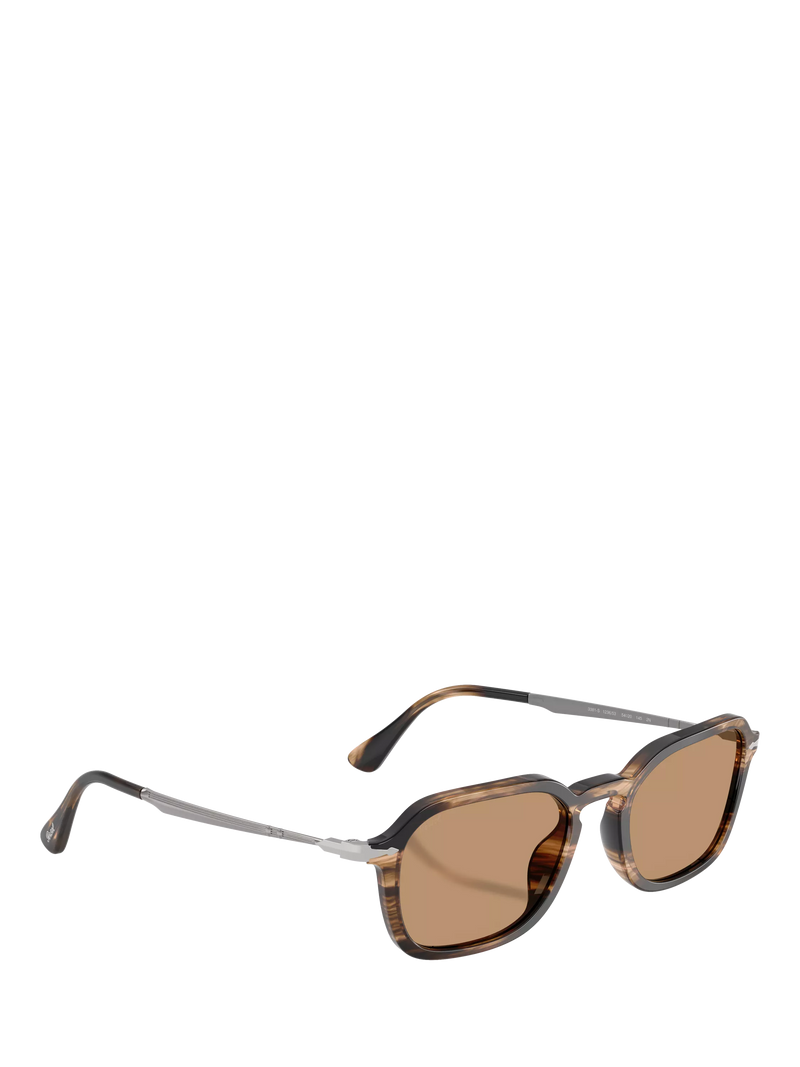 Persol Phantos unisex sunglasses black/brown 54mm, UK version