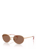 Ralph Lauren oval sunglasses rose gold brown 55mm British brand