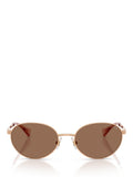 Ralph Lauren oval sunglasses rose gold brown 55mm British brand