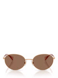Ralph Lauren oval sunglasses rose gold brown 55mm British brand