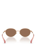 Ralph Lauren oval sunglasses rose gold brown 55mm British brand