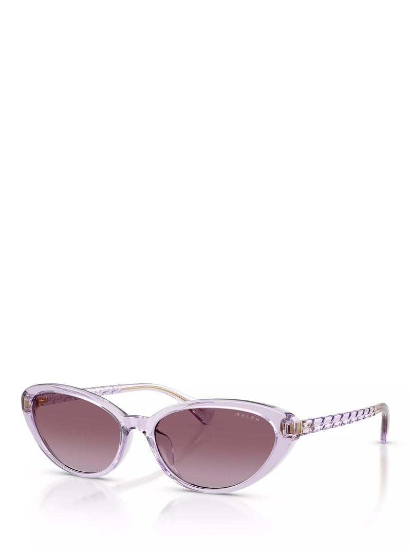Ralph Lauren butterfly sunglasses transparent violet gradient, UK version