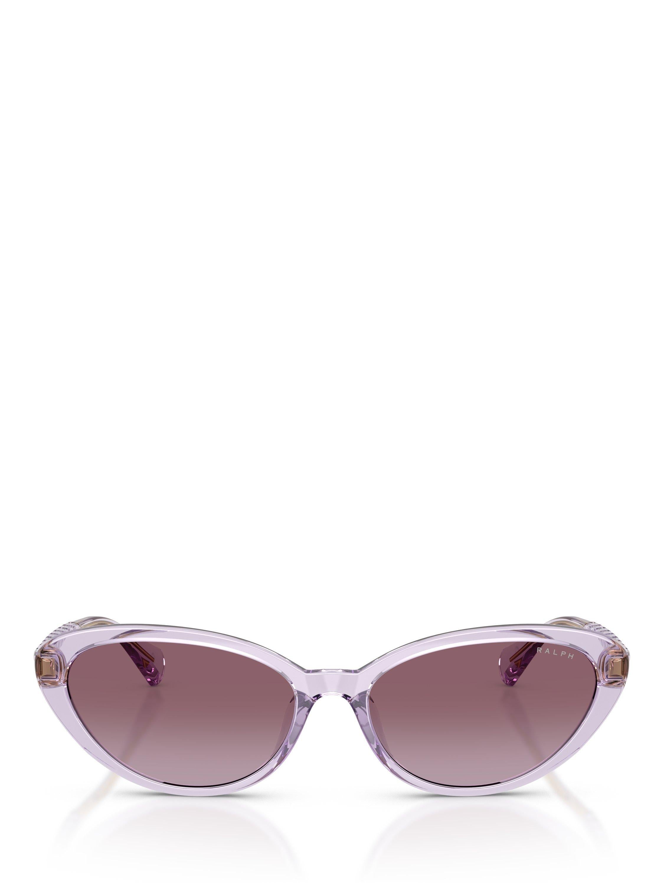 Ralph Lauren butterfly sunglasses transparent violet gradient, UK version