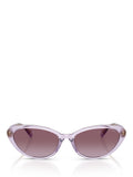 Ralph Lauren butterfly sunglasses transparent violet gradient, UK version