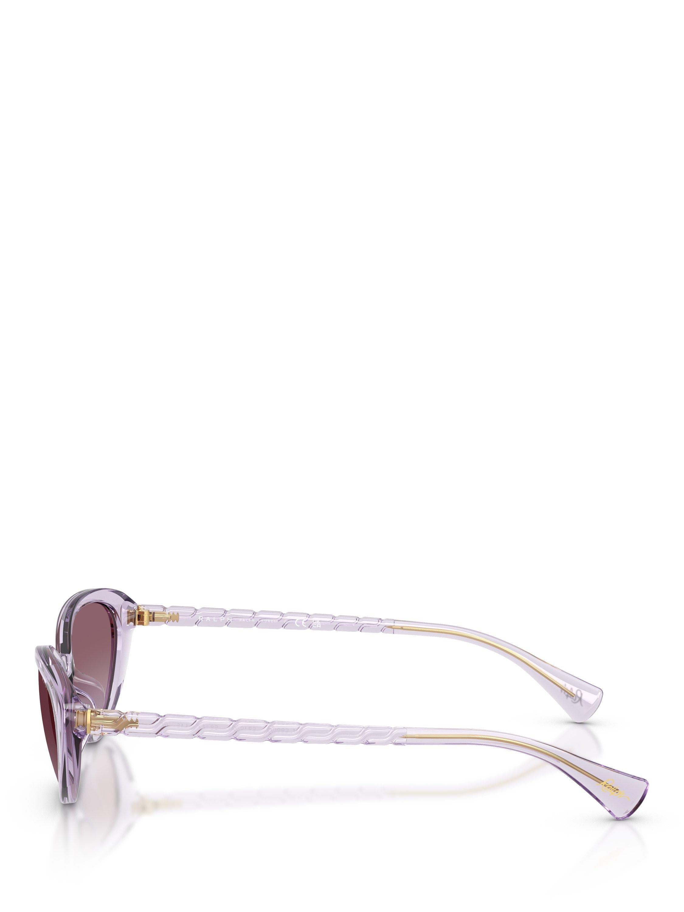 Ralph Lauren butterfly sunglasses transparent violet gradient, UK version