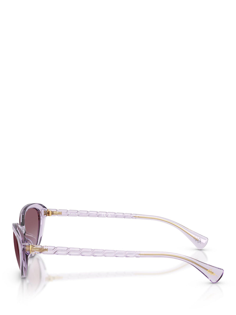 Ralph Lauren butterfly sunglasses transparent violet gradient, UK version