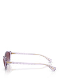 Ralph Lauren butterfly sunglasses transparent violet gradient, UK version