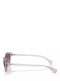 Ralph Lauren butterfly sunglasses transparent violet gradient, UK version
