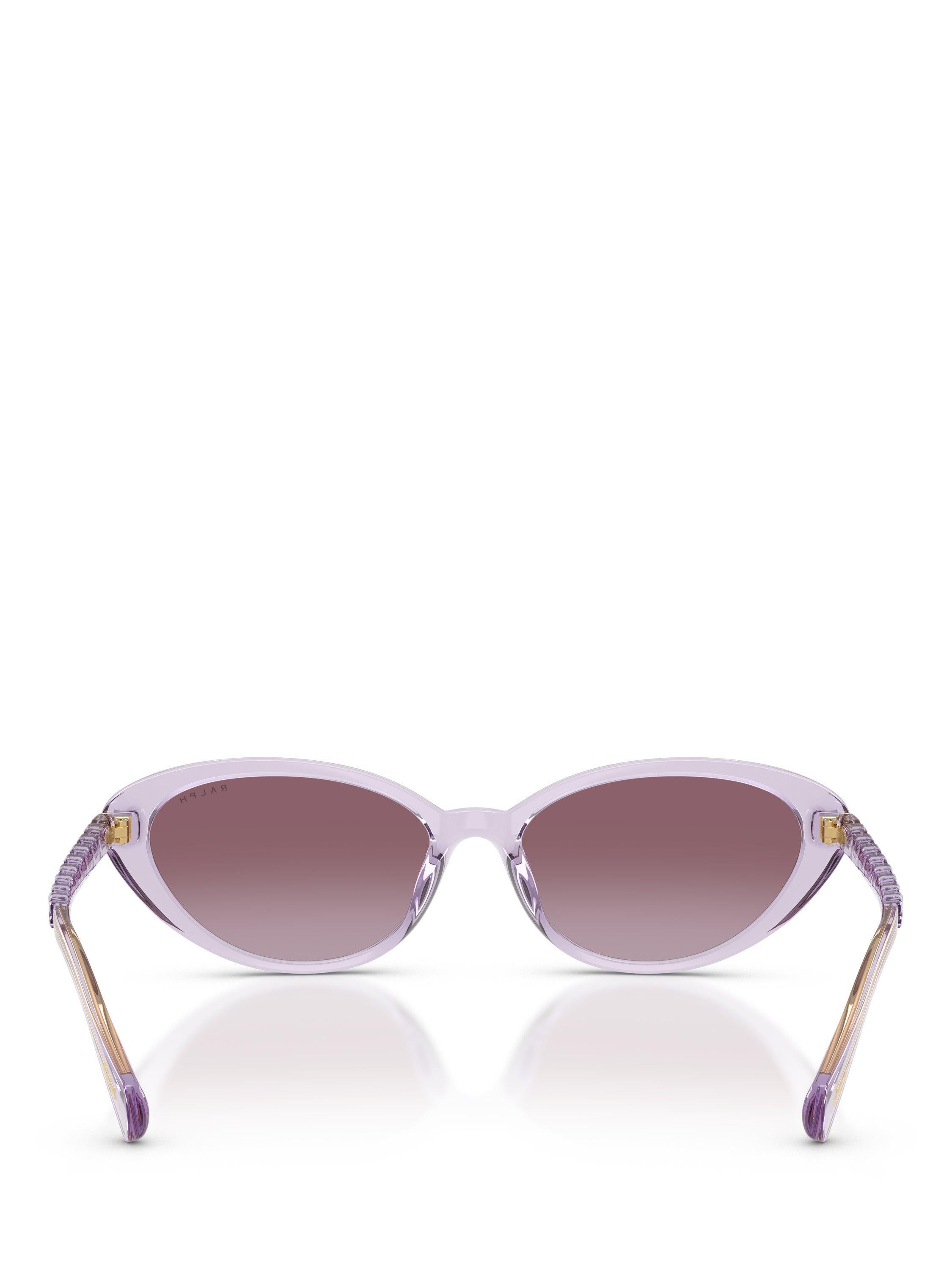 Ralph Lauren butterfly sunglasses transparent violet gradient, UK version