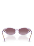 Ralph Lauren butterfly sunglasses transparent violet gradient, UK version