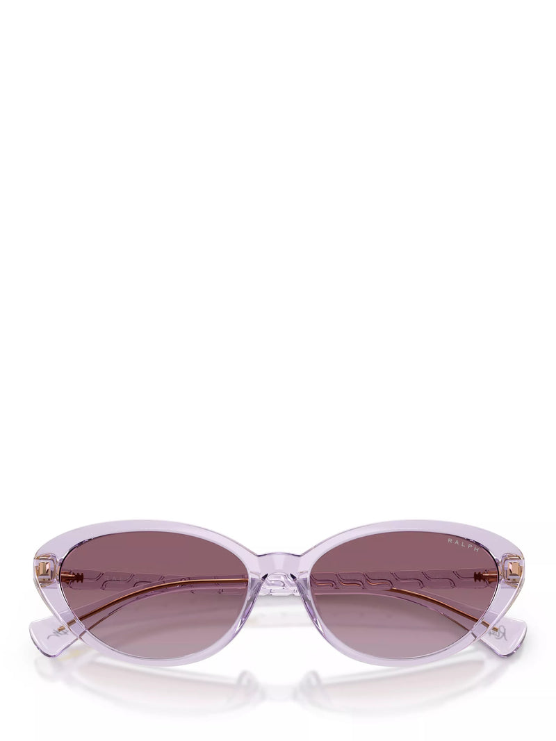 Ralph Lauren butterfly sunglasses transparent violet gradient, UK version