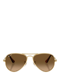 Ray-Ban aviator polarised sunglasses gold frame - British product