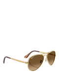 Ray-Ban aviator polarised sunglasses gold frame - British product