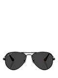 Ray-Ban aviator sunglasses polarised black 58mm (British brand)