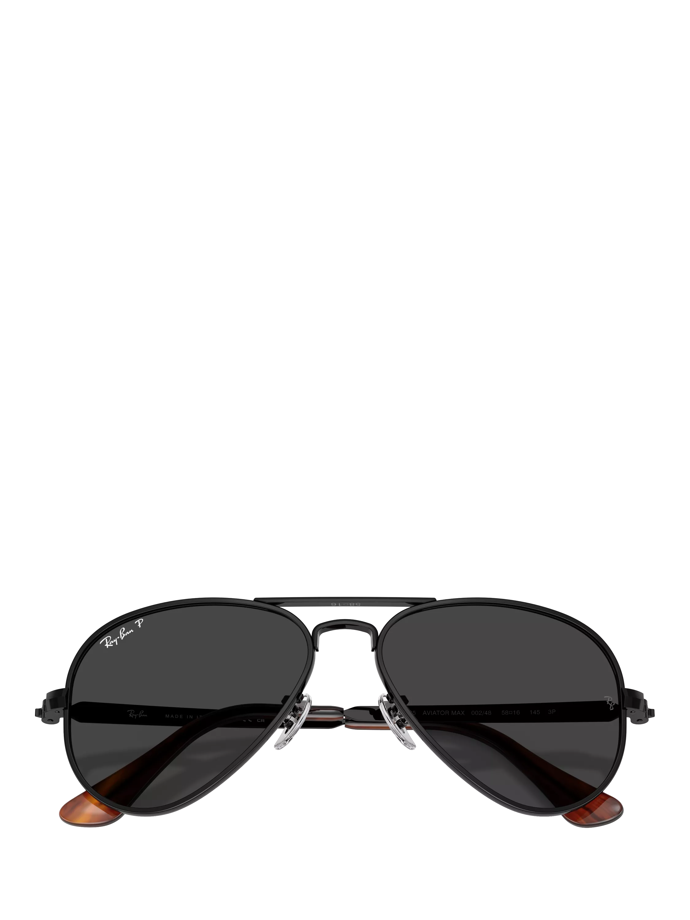 Ray-Ban aviator sunglasses polarised black 58mm (British brand)