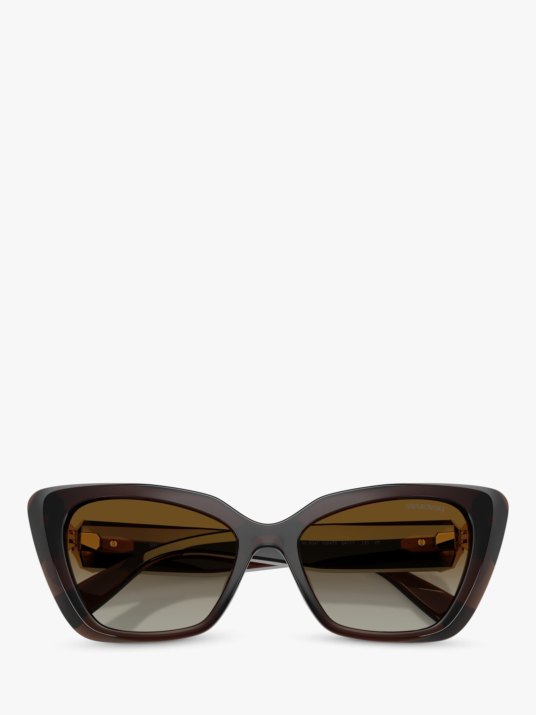 Swarovski cat eye sunglasses transparent brown, imported from the UK