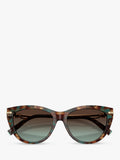 Tiffany & Co Cat's Eye sunglasses brown Havana blue - British product