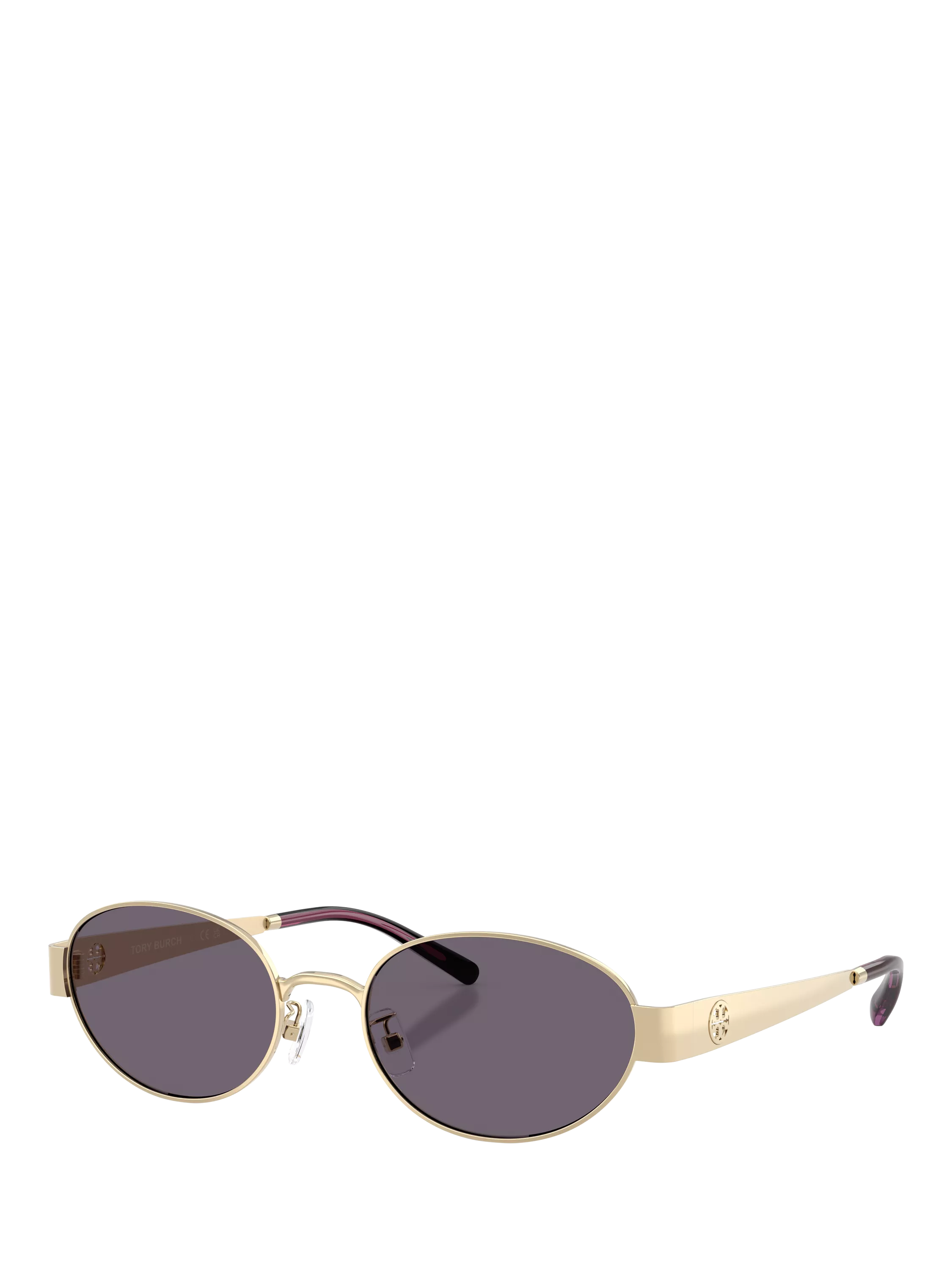 Tory Burch oval sunglasses light gold/violet 54mm, imported from the UK
