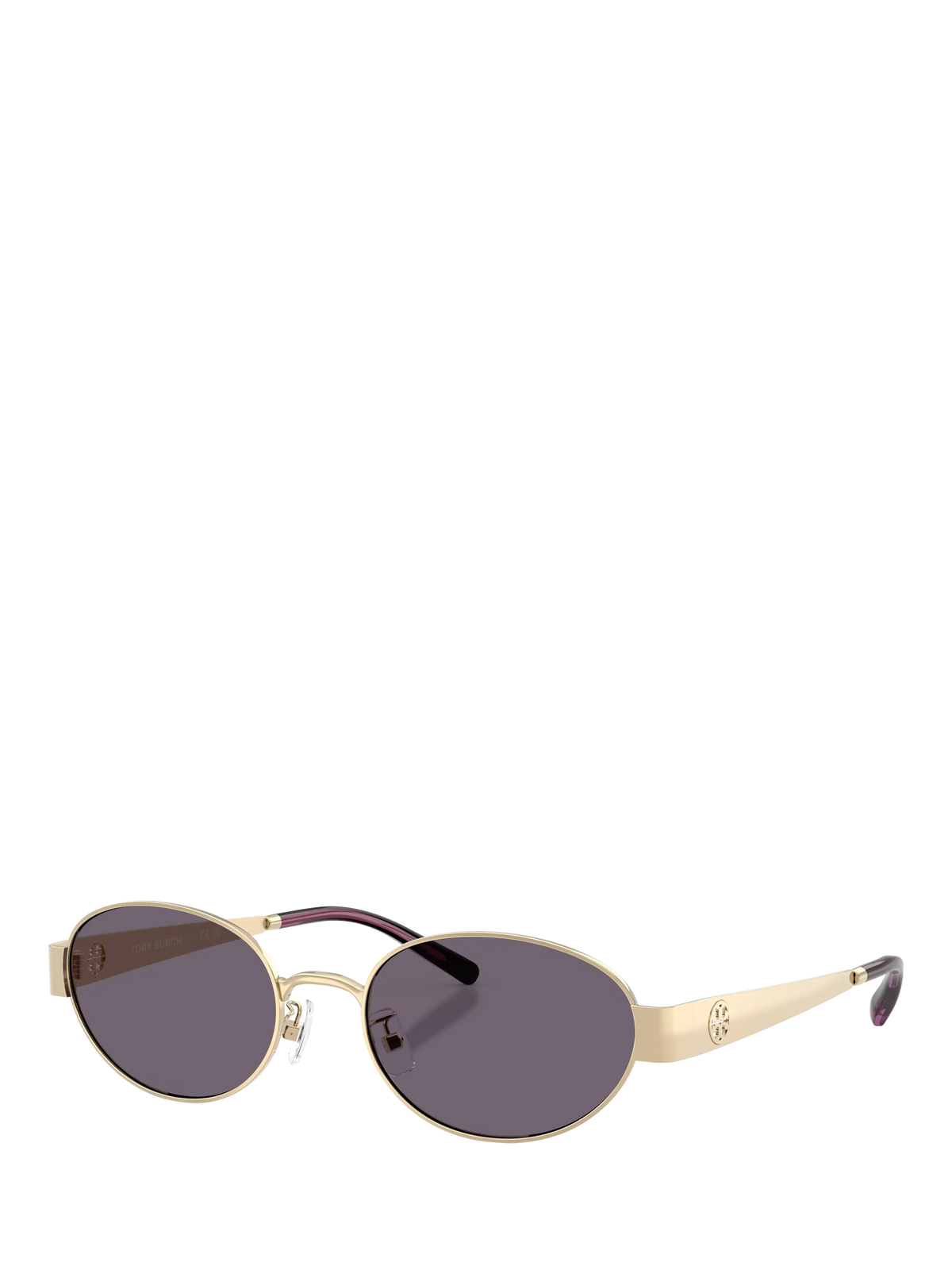 Tory Burch oval sunglasses light gold/violet 54mm, imported from the UK