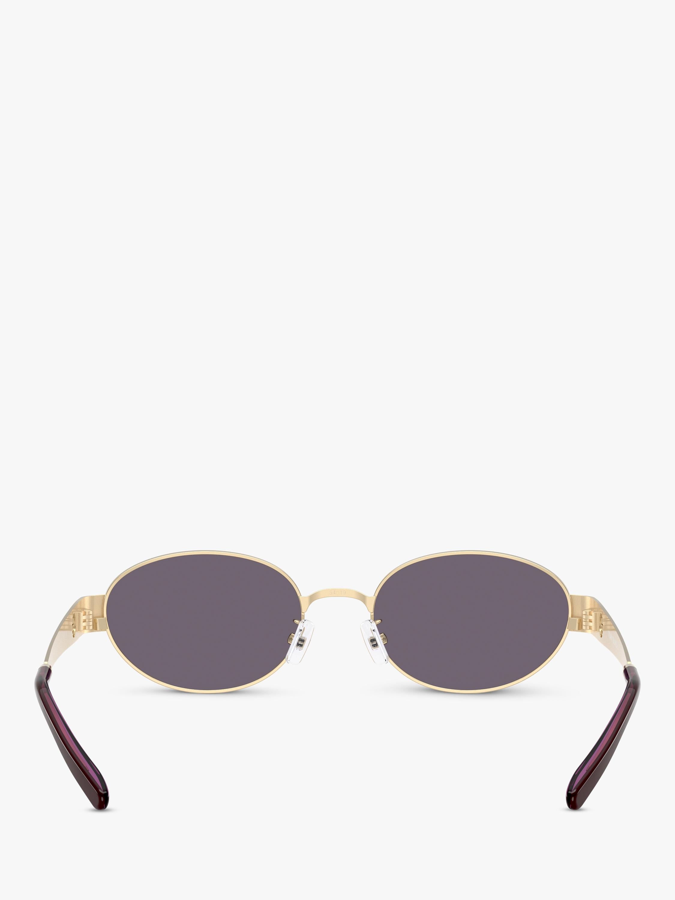 Tory Burch oval sunglasses light gold/violet 54mm, imported from the UK