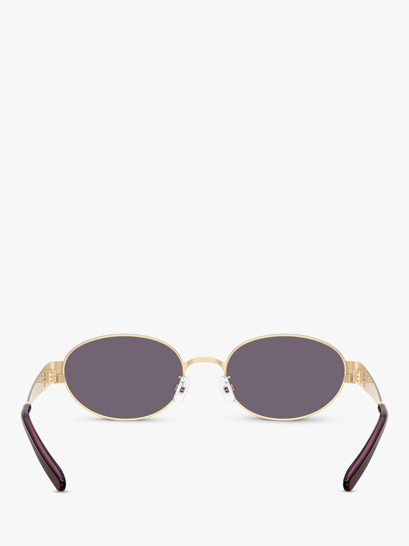 Tory Burch oval sunglasses light gold/violet 54mm, imported from the UK