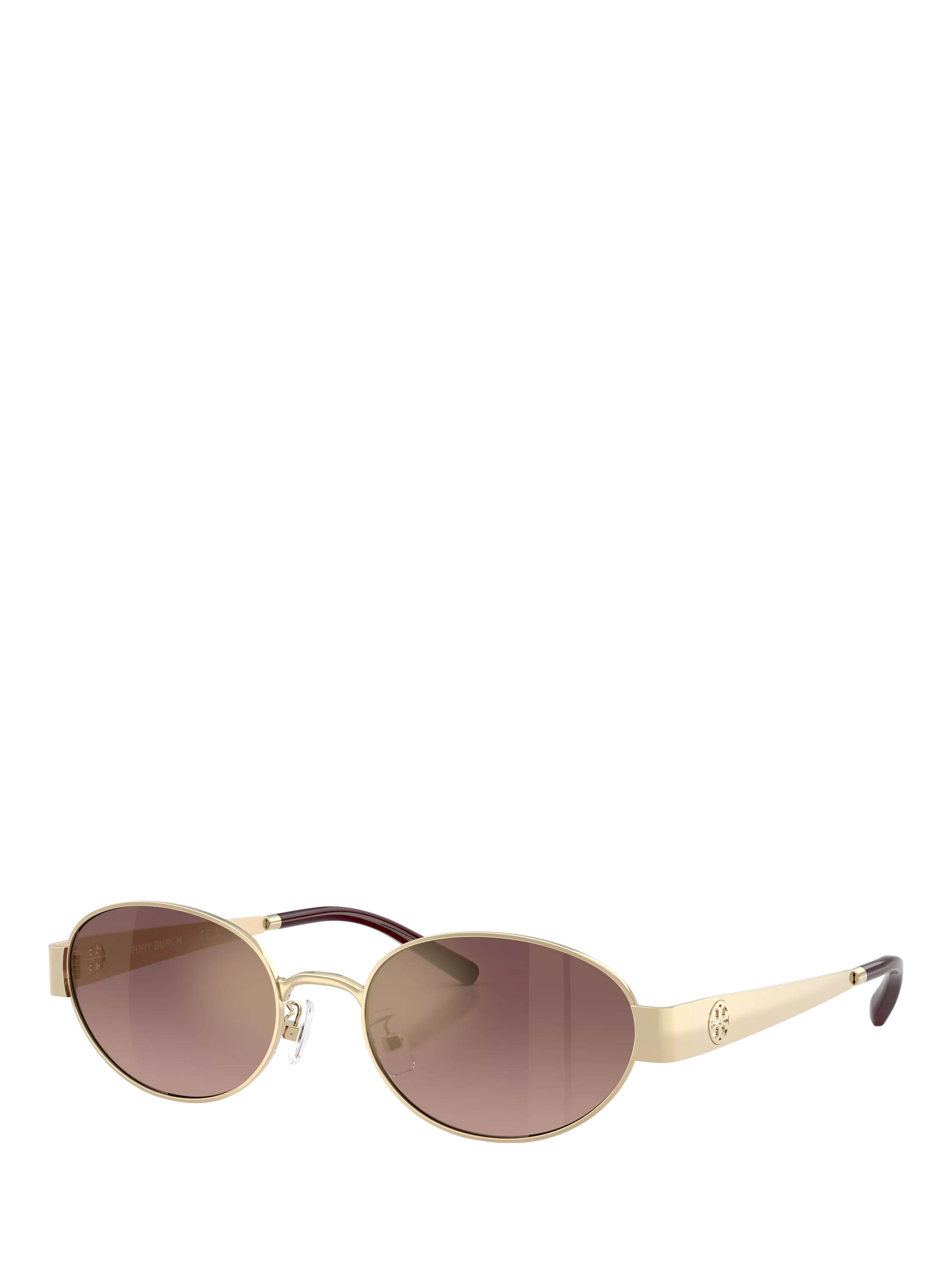 Tory Burch oval sunglasses light gold pink (British brand)