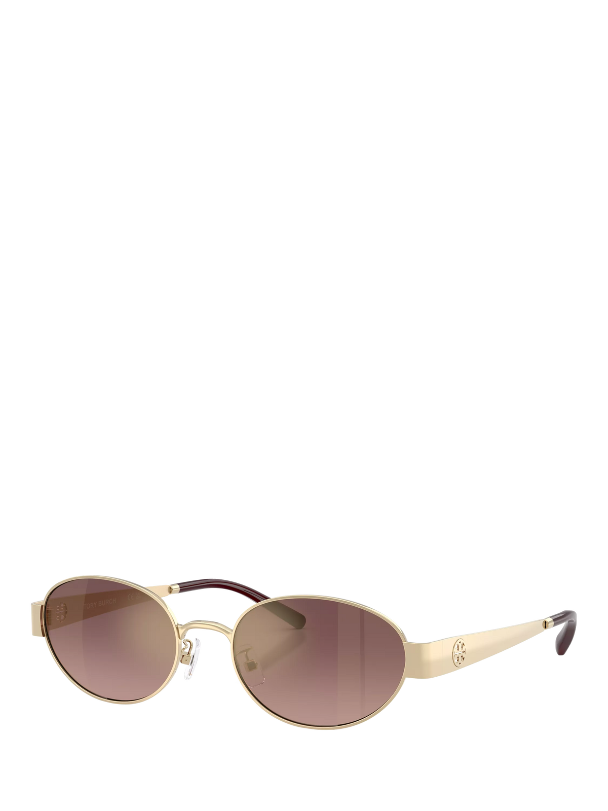 Tory Burch oval sunglasses light gold pink (British brand)
