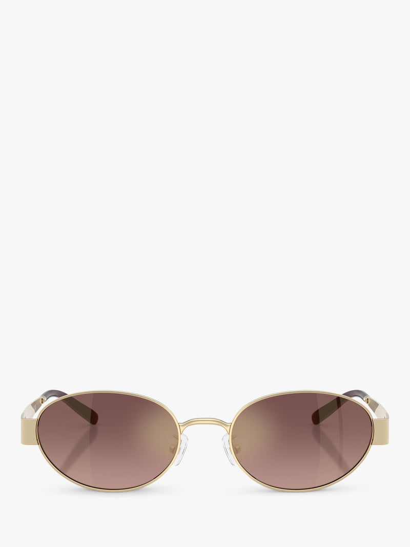 Tory Burch oval sunglasses light gold pink (British brand)