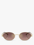 Tory Burch oval sunglasses light gold pink (British brand)