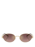 Tory Burch oval sunglasses light gold pink (British brand)
