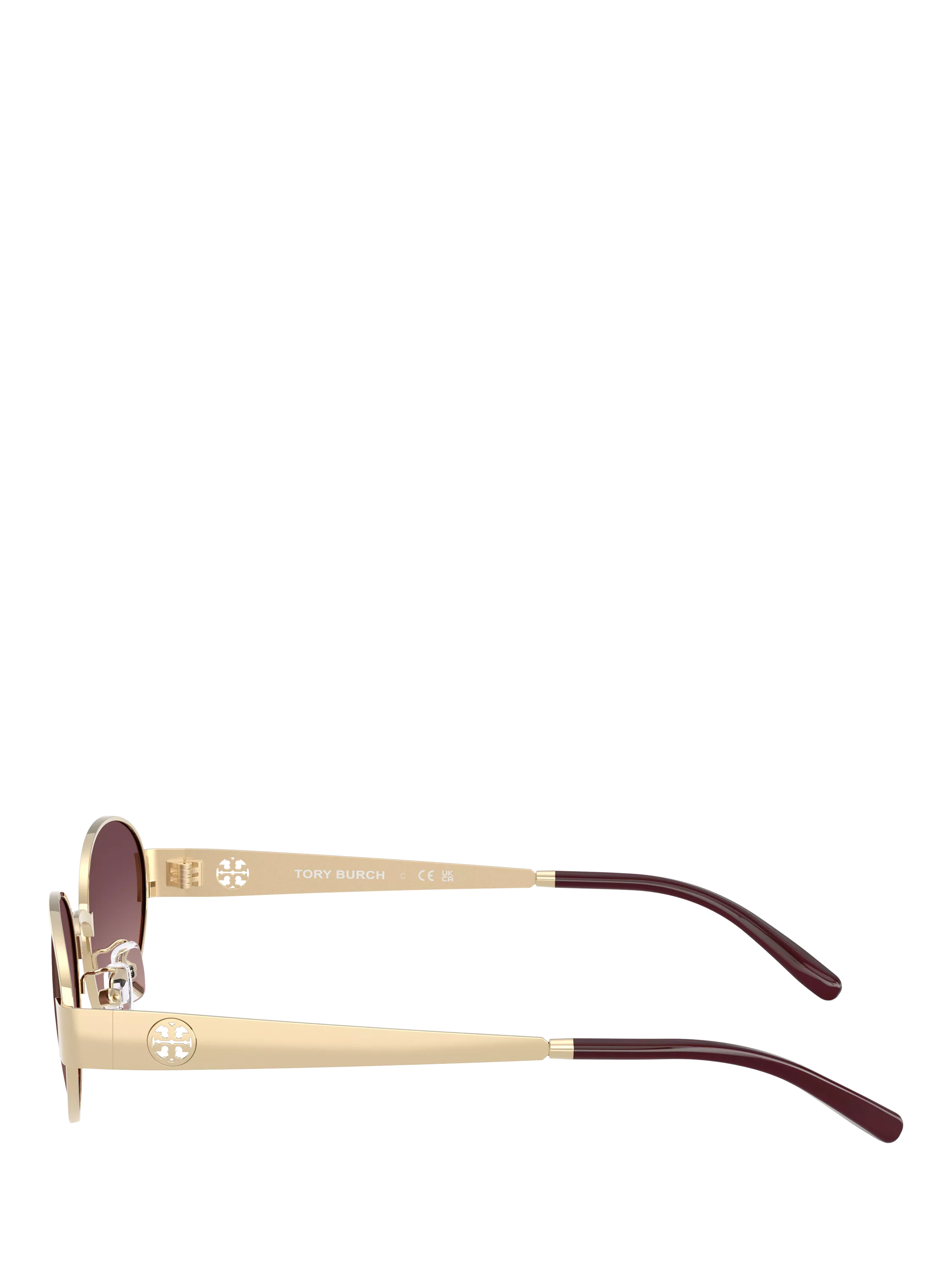 Tory Burch oval sunglasses light gold pink (British brand)