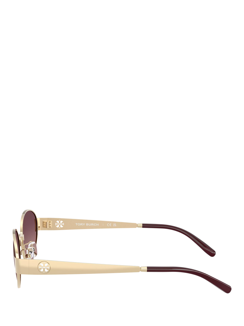 Tory Burch oval sunglasses light gold pink (British brand)