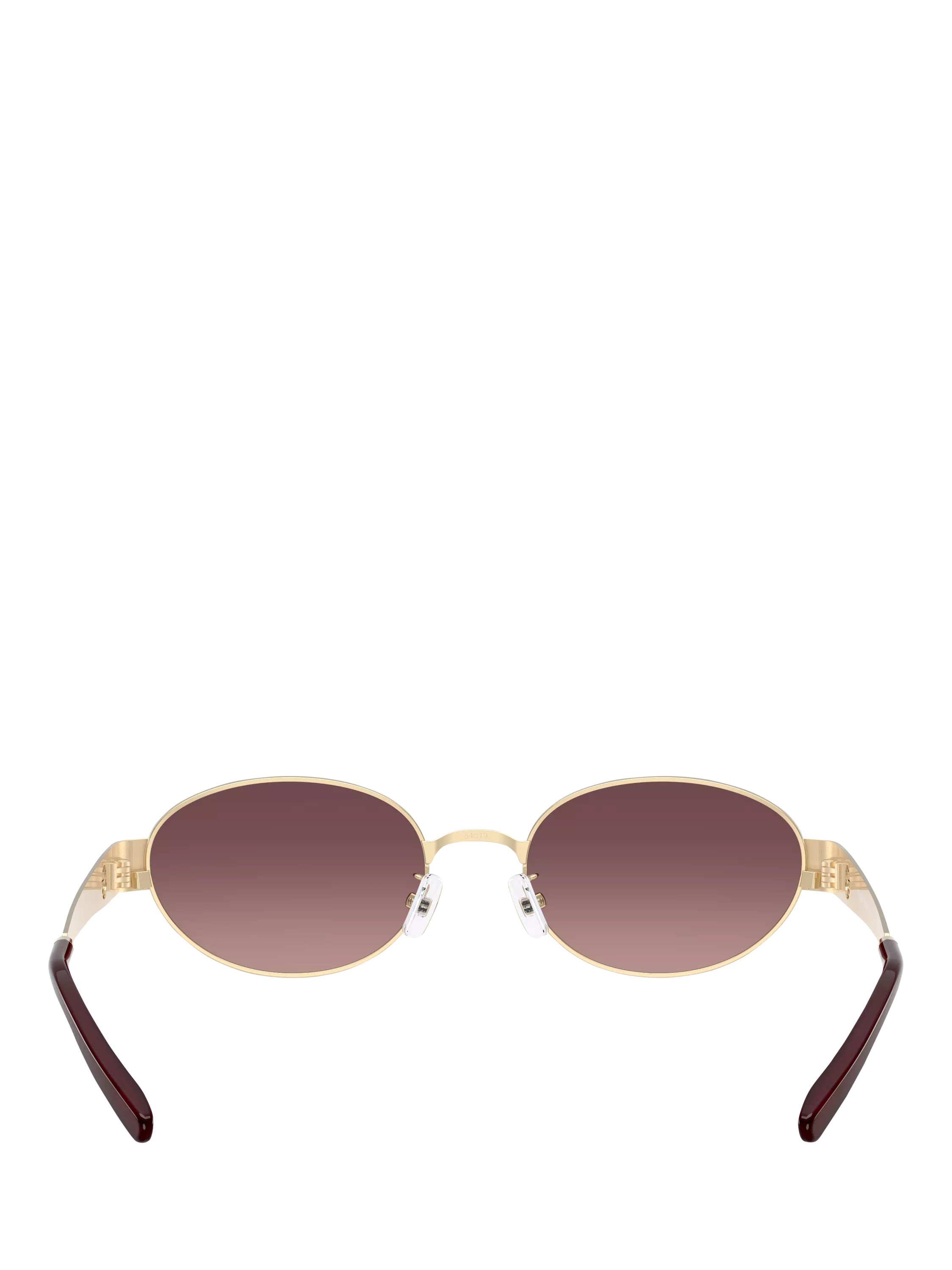 Tory Burch oval sunglasses light gold pink (British brand)