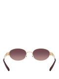 Tory Burch oval sunglasses light gold pink (British brand)