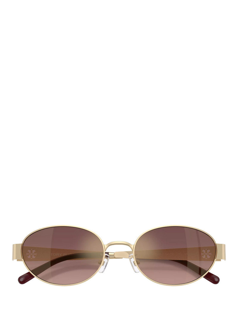 Tory Burch oval sunglasses light gold pink (British brand)