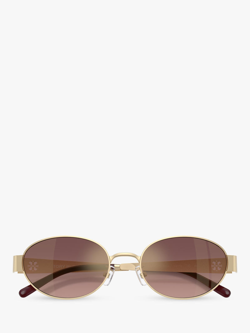 Tory Burch oval sunglasses light gold pink (British brand)