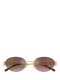 Tory Burch oval sunglasses light gold pink (British brand)