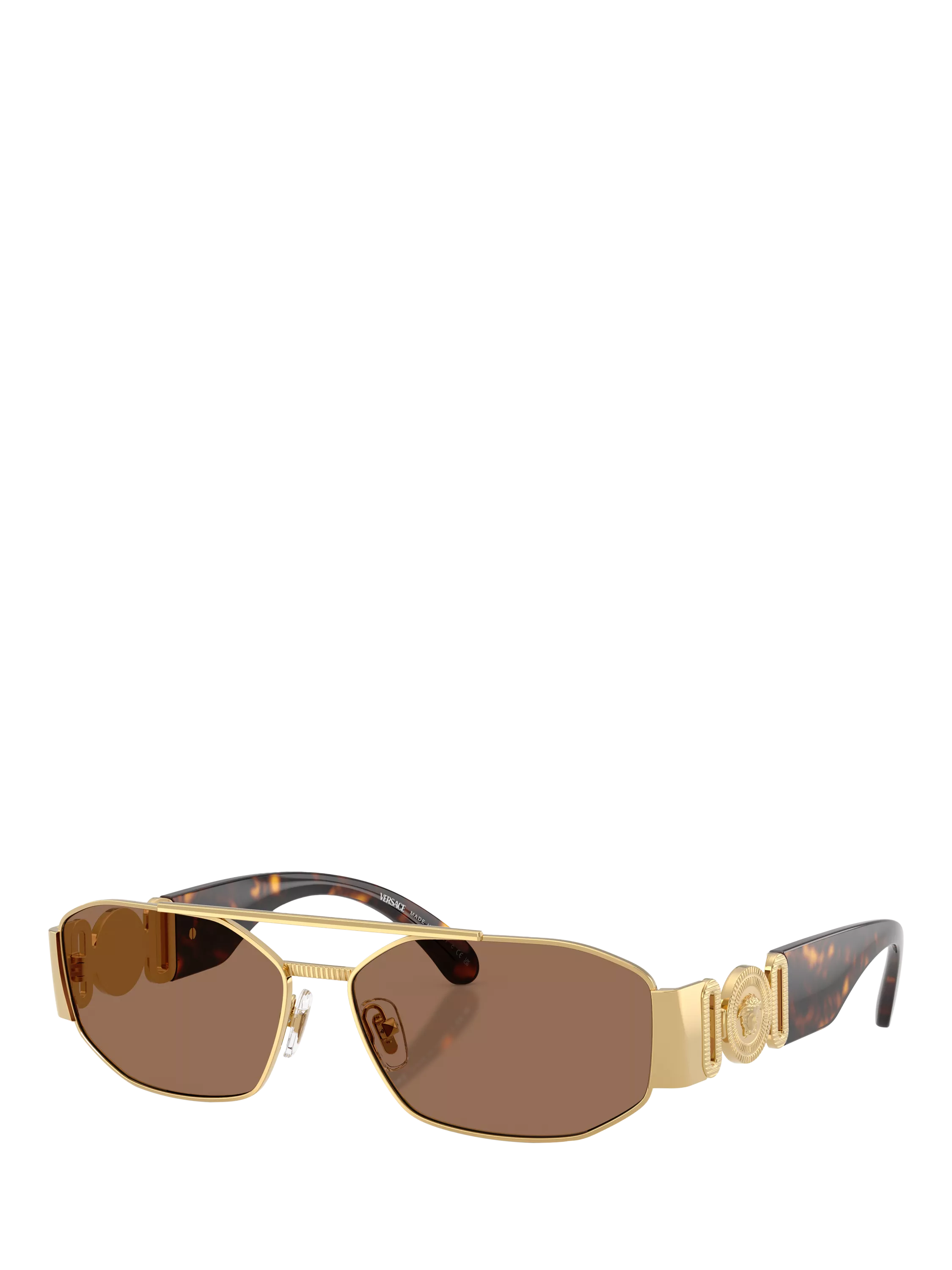 Versace irregular sunglasses gold brown, imported from the UK