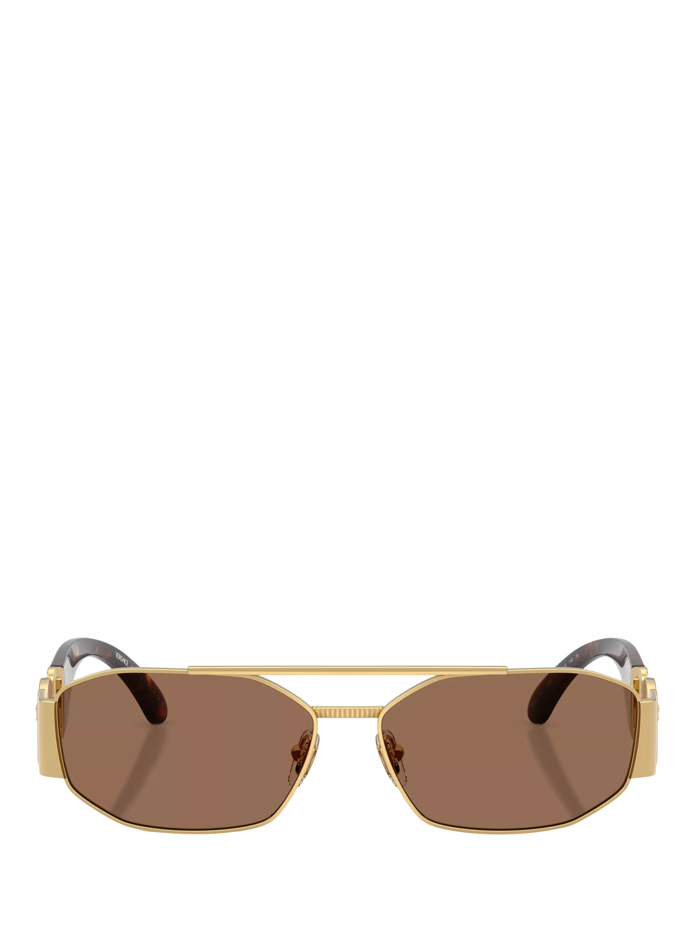 Versace irregular sunglasses gold brown, imported from the UK