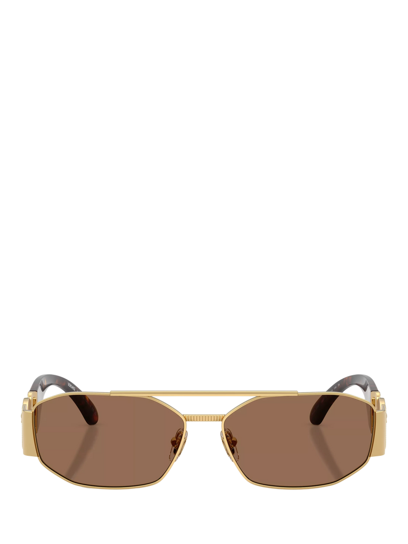 Versace irregular sunglasses gold brown, imported from the UK