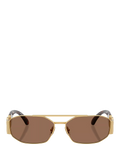 Versace irregular sunglasses gold brown, imported from the UK