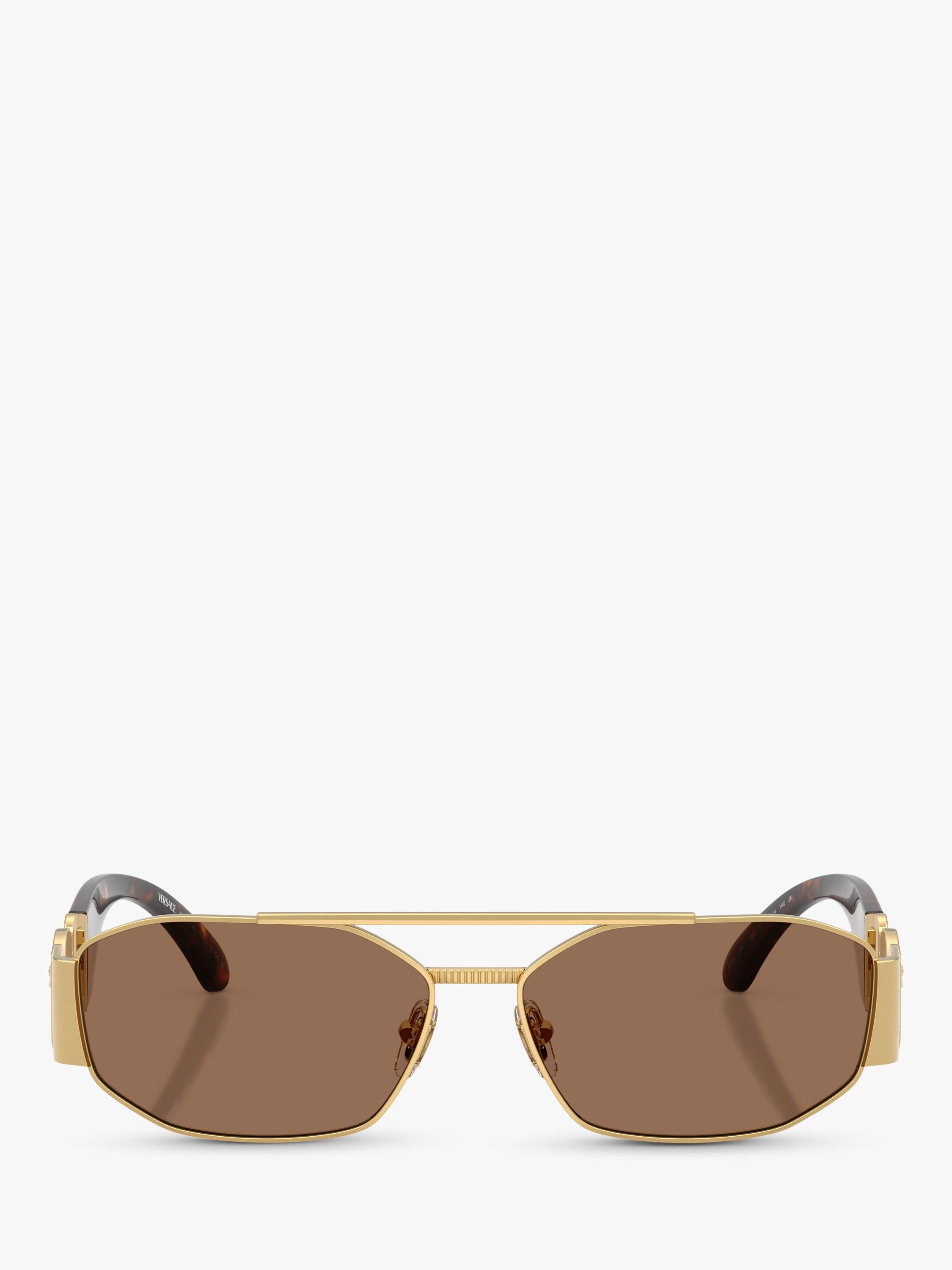 Versace irregular sunglasses gold brown, imported from the UK