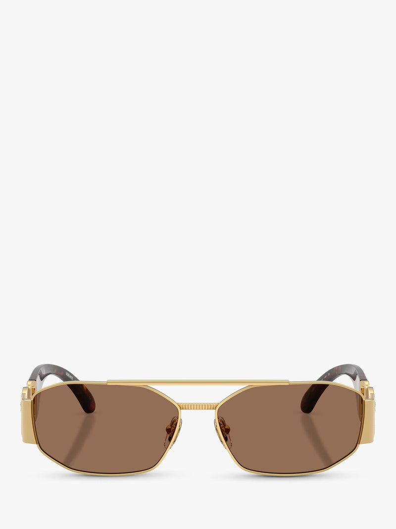 Versace irregular sunglasses gold brown, imported from the UK