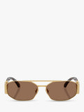 Versace irregular sunglasses gold brown, imported from the UK
