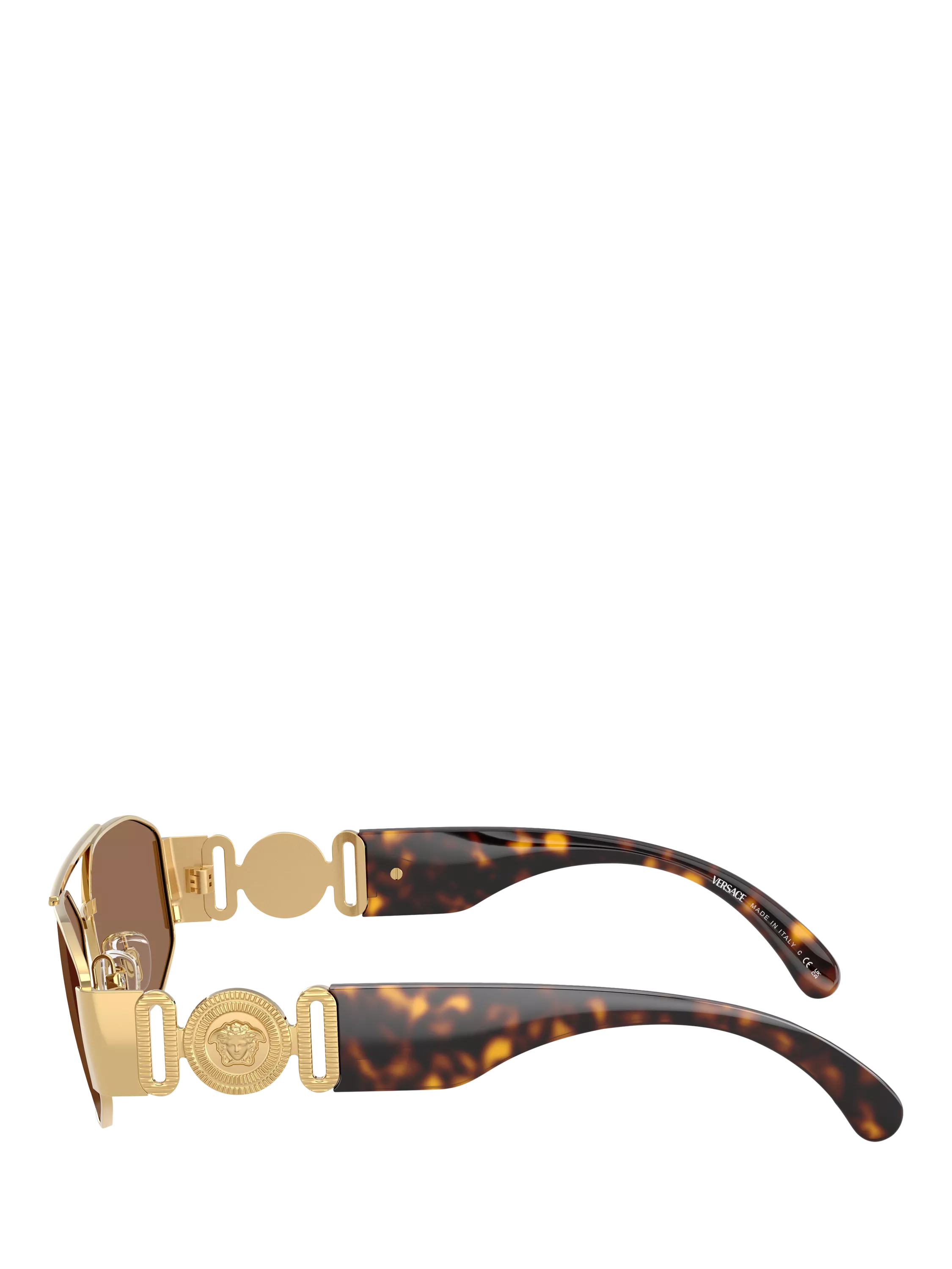 Versace irregular sunglasses gold brown, imported from the UK