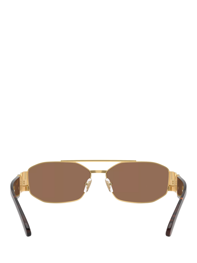 Versace irregular sunglasses gold brown, imported from the UK