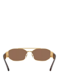 Versace irregular sunglasses gold brown, imported from the UK