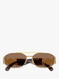 Versace irregular sunglasses gold brown, imported from the UK