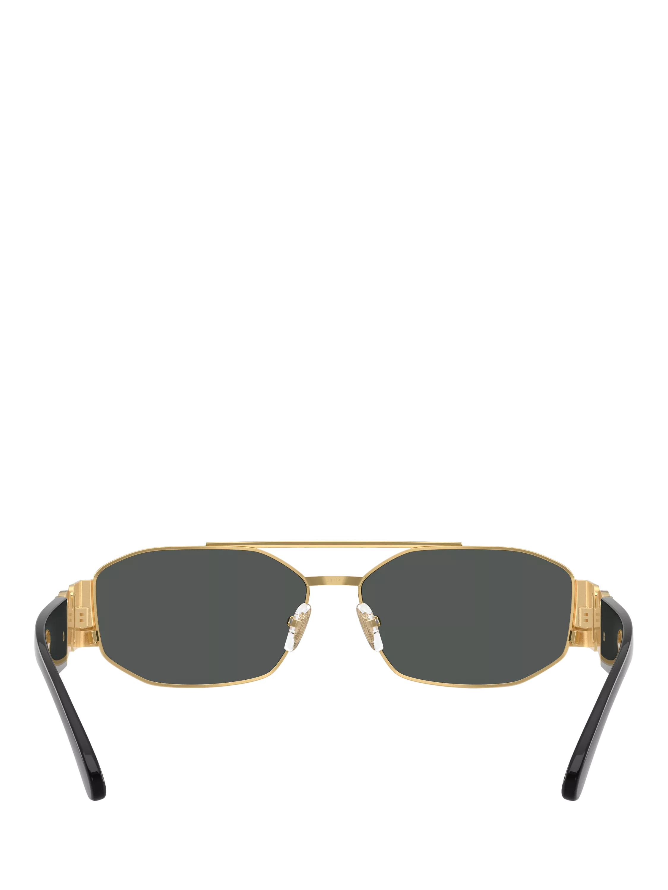 Versace irregular sunglasses gold grey metal frame, UK version