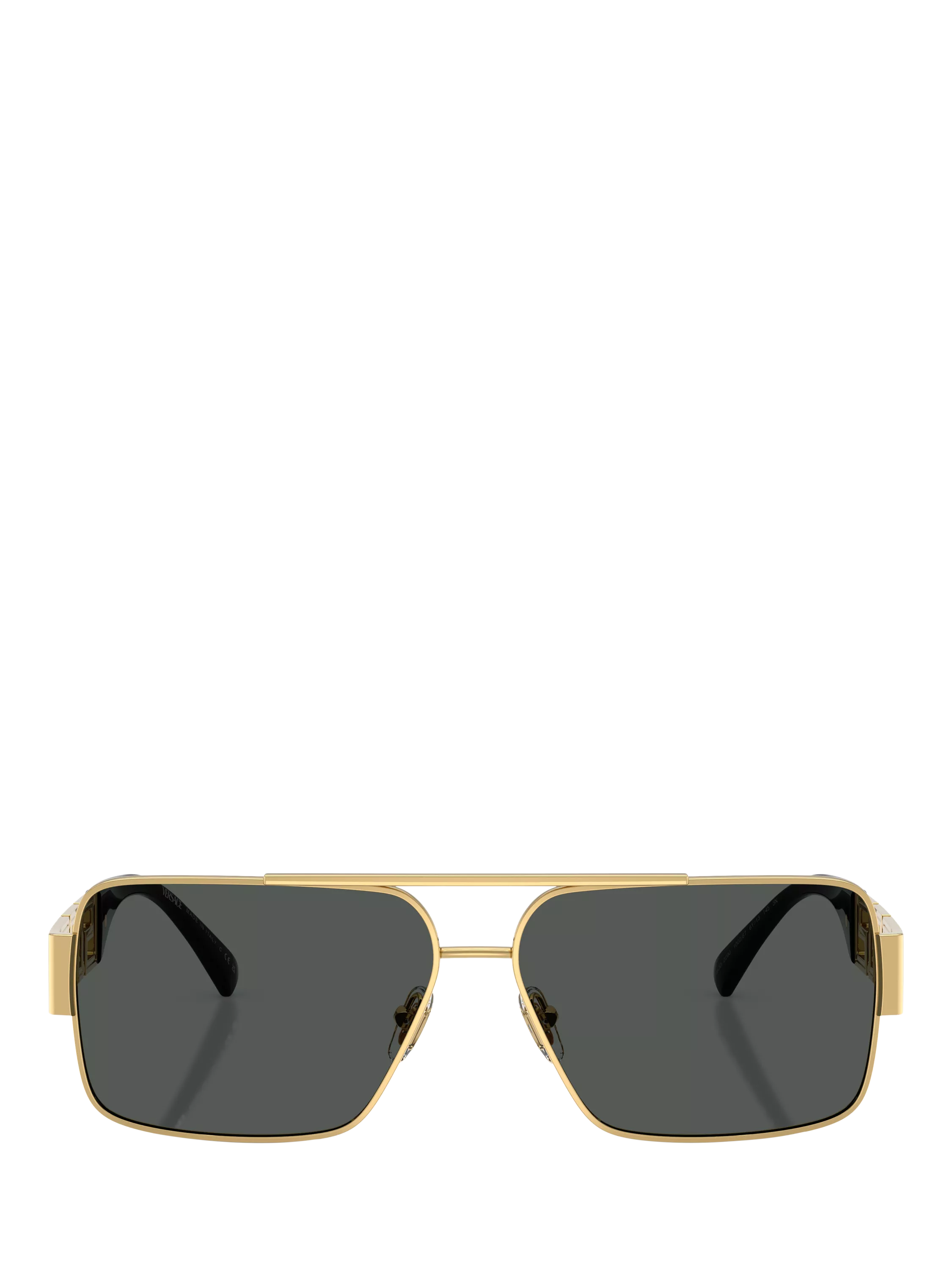 Versace rectangular sunglasses gold and grey, imported from the UK